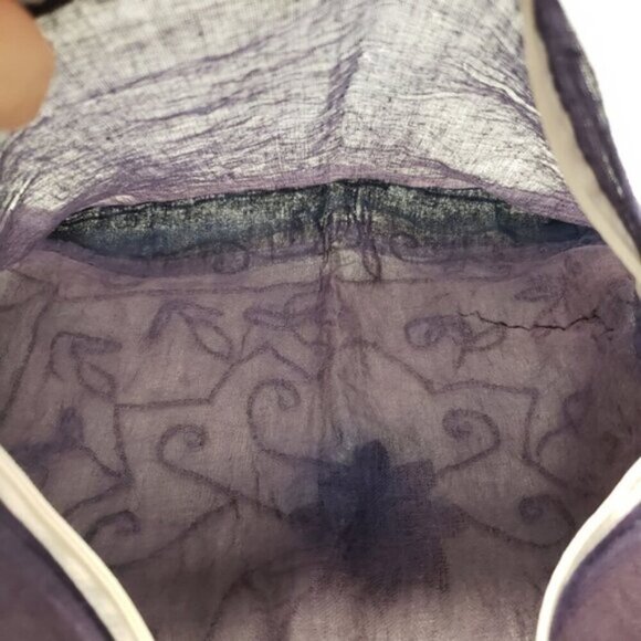 Deep Blue Sheer Beaded Cushion Cover Pillow Case Moody Maximalist Boho - Picture 10 of 13